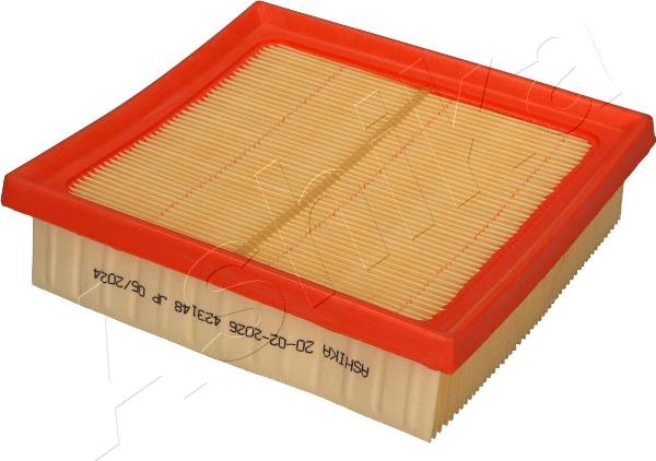 Ashika 20-02-2026 - Повітряний фільтр autocars.com.ua