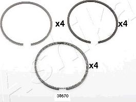 Ashika 29-30670 - Поршневе кільце autocars.com.ua