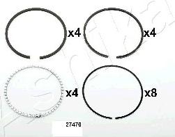 Ashika 31-27470 - Поршневе кільце autocars.com.ua