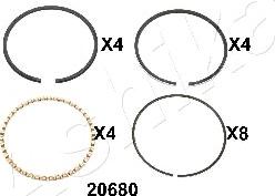Ashika 34-20680 - Поршневе кільце autocars.com.ua