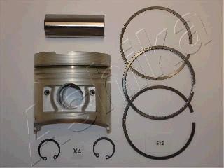 Ashika 39-512 - Поршень autocars.com.ua