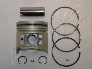 Ashika 39-519 - Поршень autocars.com.ua