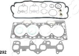 Ashika 48-02-292 - Комплект прокладок, головка циліндра autocars.com.ua