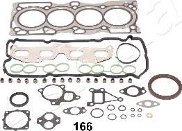 Ashika 49-01-166 - Комплект прокладок, двигун autocars.com.ua