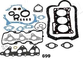 Ashika 49-06-699 - Комплект прокладок, двигун autocars.com.ua