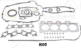 Ashika 49-0K-K05 - Комплект прокладок, двигун autocars.com.ua