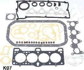 Ashika 49-0K-K07 - Комплект прокладок, двигун autocars.com.ua