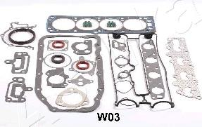 Ashika 49-0W-W03 - Комплект прокладок, двигун autocars.com.ua