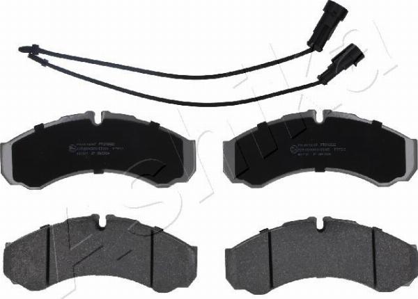 Ashika 50-00-00102 - Гальмівні колодки, дискові гальма autocars.com.ua