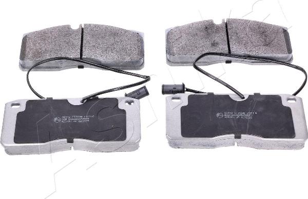 Ashika 50-00-00112 - Гальмівні колодки, дискові гальма autocars.com.ua