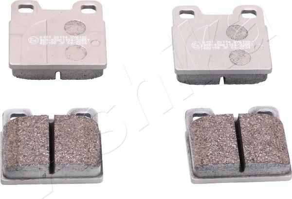 Ashika 50-00-0151 - Гальмівні колодки, дискові гальма autocars.com.ua