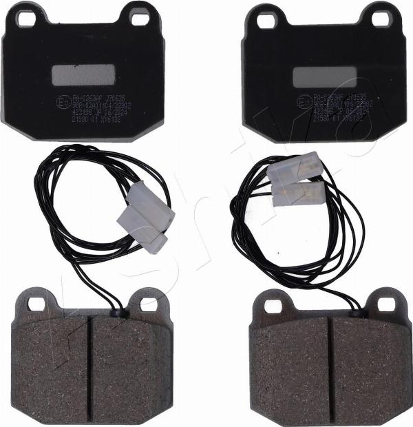 Ashika 50-00-0263 - Гальмівні колодки, дискові гальма autocars.com.ua