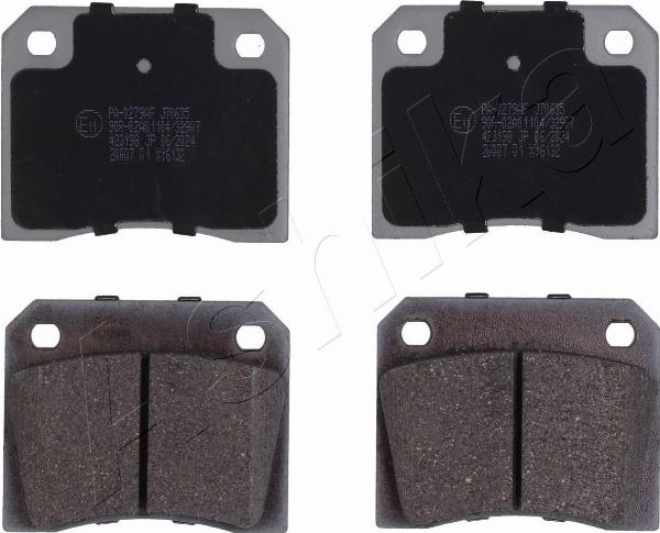 Ashika 50-00-0279 - Гальмівні колодки, дискові гальма autocars.com.ua