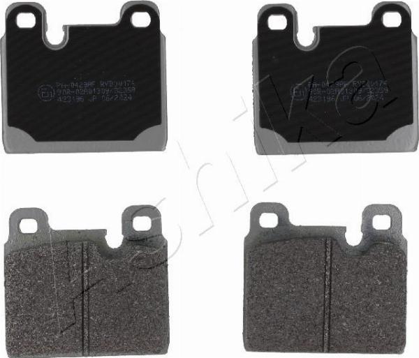 Ashika 50-00-0429 - Гальмівні колодки, дискові гальма autocars.com.ua