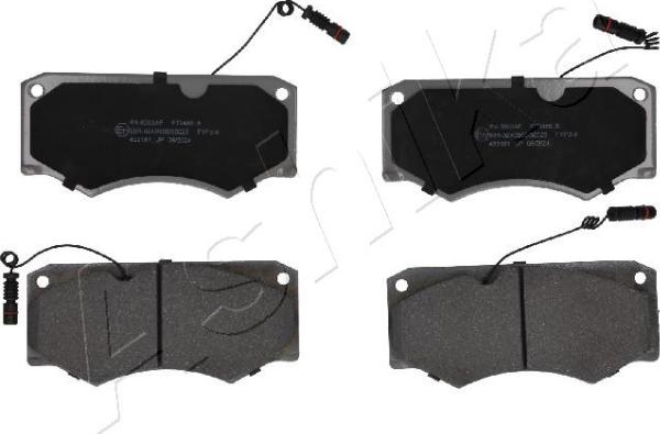 Ashika 50-00-0563 - Гальмівні колодки, дискові гальма autocars.com.ua