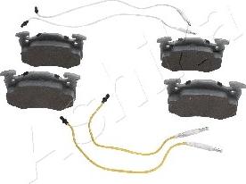 Ashika 50-00-0604 - Гальмівні колодки, дискові гальма autocars.com.ua
