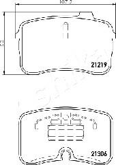 Ashika 50-00-0901 - Гальмівні колодки, дискові гальма autocars.com.ua