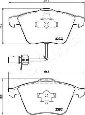 Ashika 50-00-0913 - Гальмівні колодки, дискові гальма autocars.com.ua