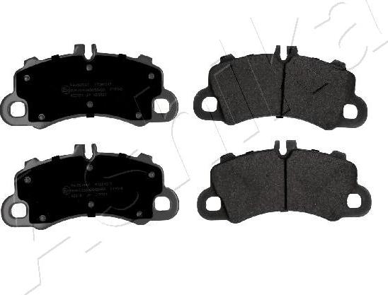 Ashika 50-00-0976 - Гальмівні колодки, дискові гальма autocars.com.ua