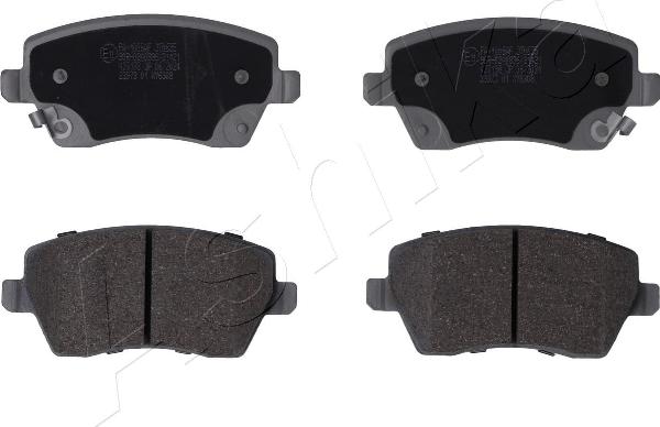 Ashika 50-01-1008 - Гальмівні колодки, дискові гальма autocars.com.ua