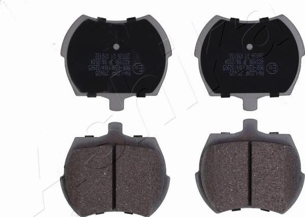 Ashika 50-0L-L22 - Гальмівні колодки, дискові гальма autocars.com.ua