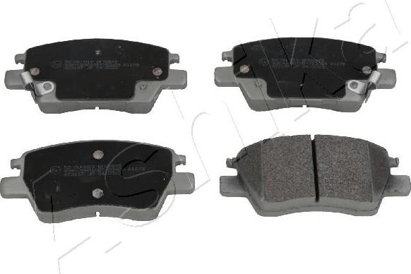 Ashika 50-0W-W19 - Гальмівні колодки, дискові гальма autocars.com.ua