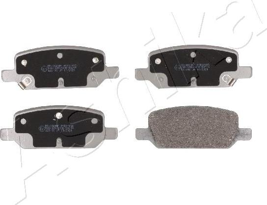 Ashika 51-00-0020 - Гальмівні колодки, дискові гальма autocars.com.ua