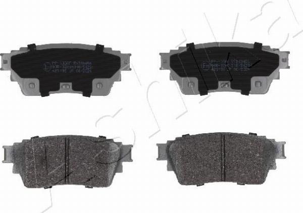 Ashika 51-01-139 - Гальмівні колодки, дискові гальма autocars.com.ua