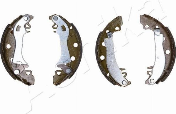 Ashika 55-00-0261 - Комплект гальм, барабанний механізм autocars.com.ua