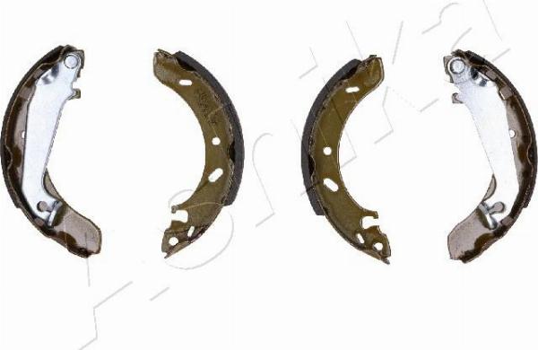Ashika 55-00-0334 - Комплект гальм, барабанний механізм autocars.com.ua