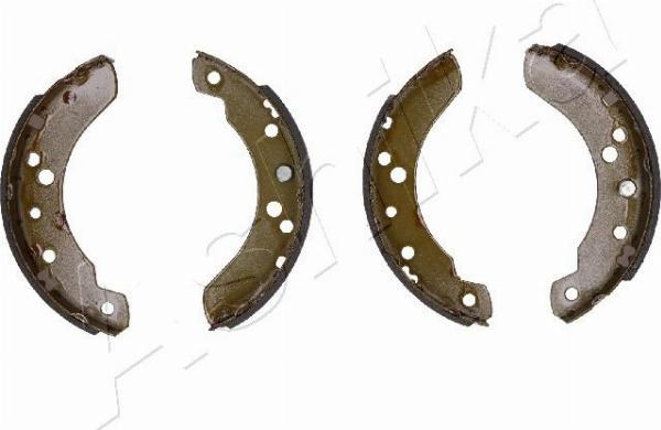 Ashika 55-00-0343 - Комплект гальм, барабанний механізм autocars.com.ua