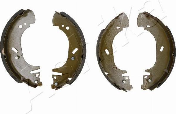 Ashika 55-00-0347 - Комплект гальм, барабанний механізм autocars.com.ua