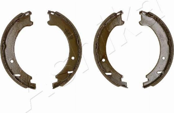 Ashika 55-00-0351 - Комплект гальм, барабанний механізм autocars.com.ua