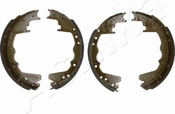 Ashika 55-00-0918 - Комплект гальм, барабанний механізм autocars.com.ua