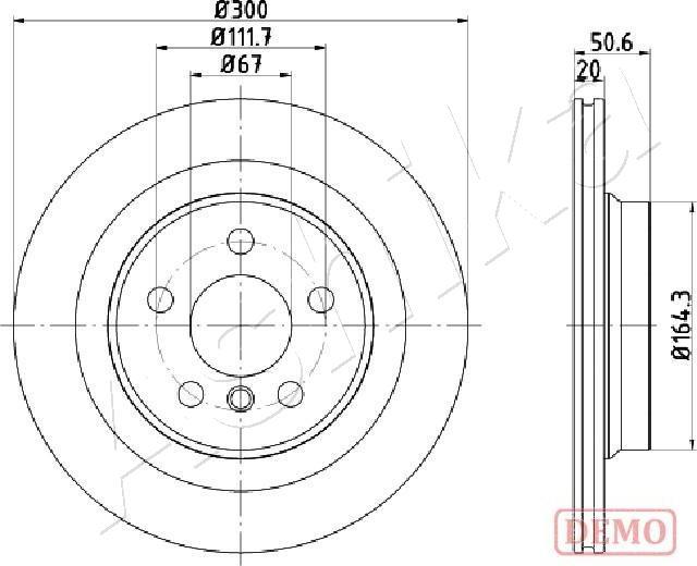 Ashika 61-00-0106C - Гальмівний диск autocars.com.ua