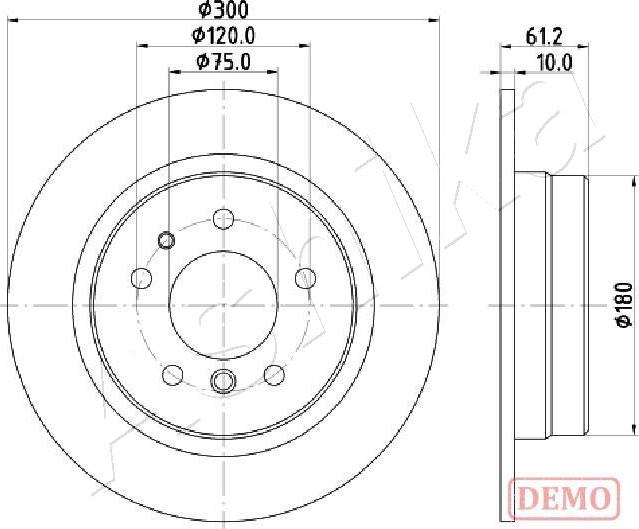 BOSCH 0 986 AB6 538 - Гальмівний диск autocars.com.ua