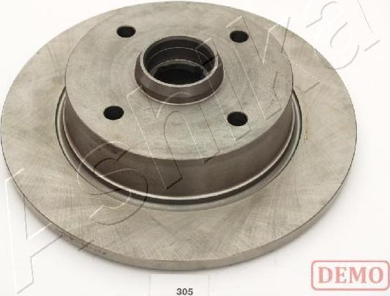 Ashika 61-03-305C - Гальмівний диск autocars.com.ua