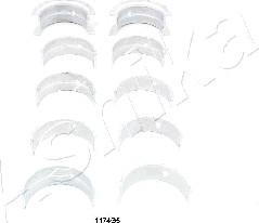 Ashika 86-1174G5 - Комплект підшипників колінчастого вала autocars.com.ua