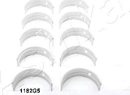 Ashika 86-1182G5 - Комплект підшипників колінчастого вала autocars.com.ua