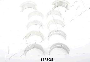 Ashika 86-1183G5 - Комплект підшипників колінчастого вала autocars.com.ua