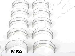 Ashika 86-1616G2 - Комплект підшипників колінчастого вала autocars.com.ua