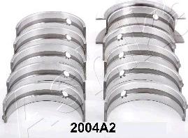 Ashika 86-2004A2 - Комплект підшипників колінчастого вала autocars.com.ua