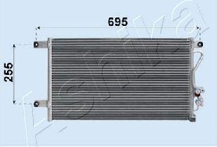 Ashika CND163018 - Конденсатор, кондиціонер autocars.com.ua