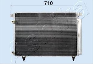 Ashika CND253017 - Конденсатор, кондиціонер autocars.com.ua
