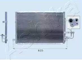 Ashika CND333027 - Конденсатор, кондиціонер autocars.com.ua