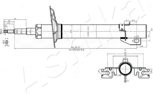 Ashika MA-00552 - Амортизатор autocars.com.ua