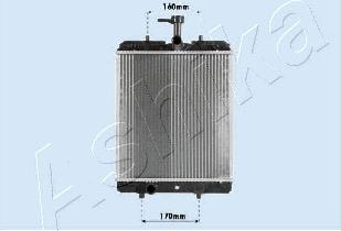 Ashika RDA033068 - Радіатор, охолодження двигуна autocars.com.ua