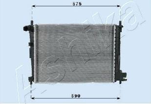 Ashika RDA053066 - Радіатор, охолодження двигуна autocars.com.ua