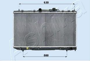 Ashika RDA153007 - Радіатор, охолодження двигуна autocars.com.ua