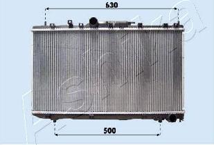 Ashika RDA153098 - Радіатор, охолодження двигуна autocars.com.ua